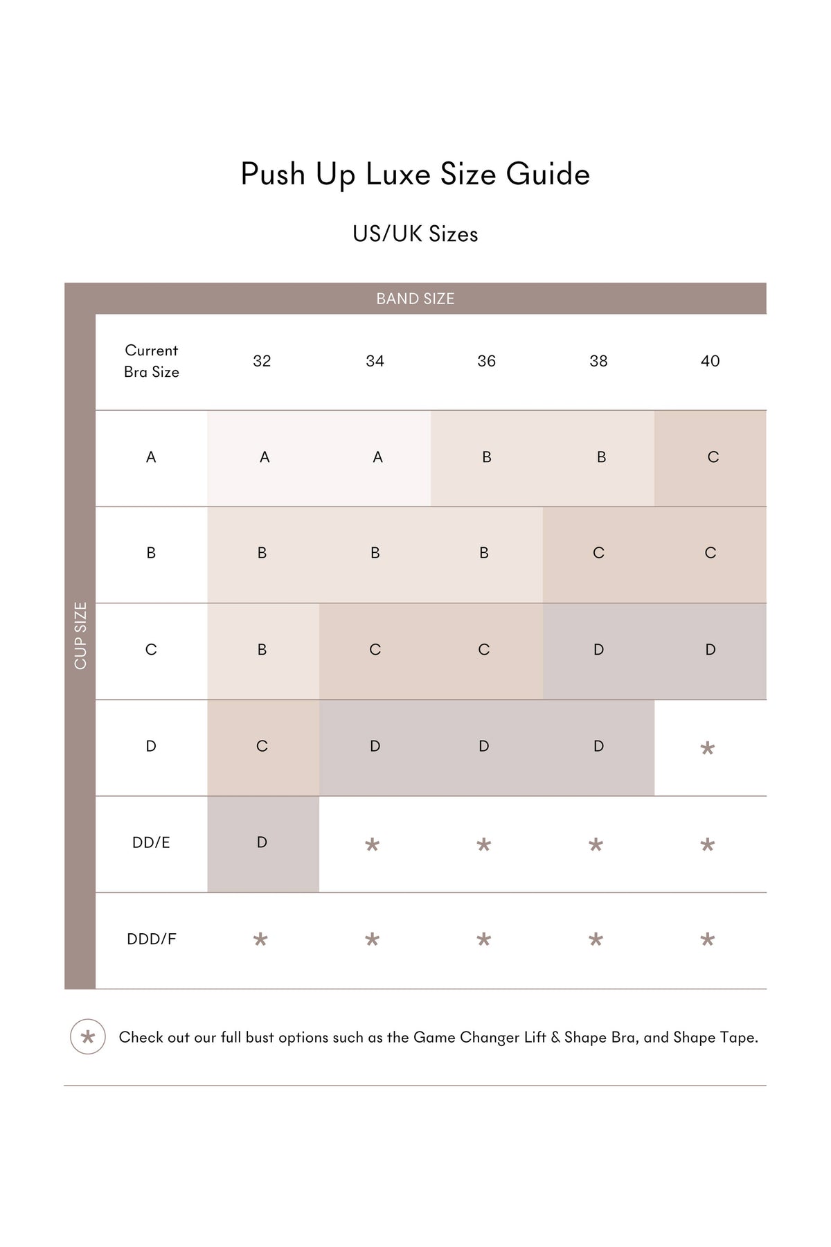 Push Up | Padded Adhesive Fabric Bra: No 3 Buff / C – view 11 – York Laine