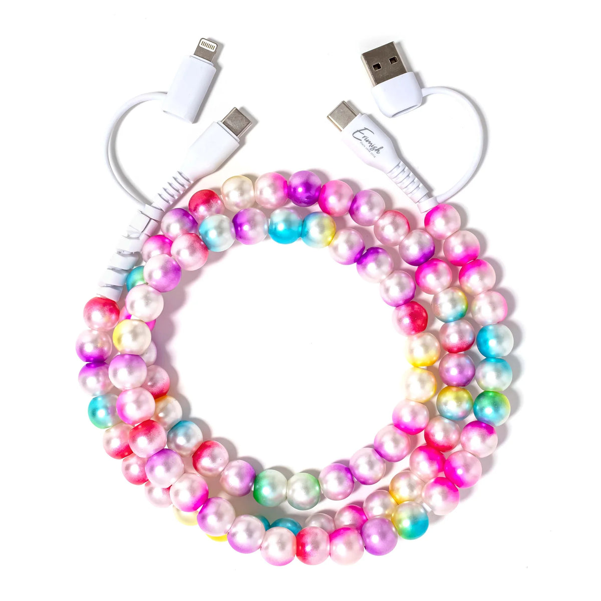 Beaded Phone Charger Unicorn 3.3ft