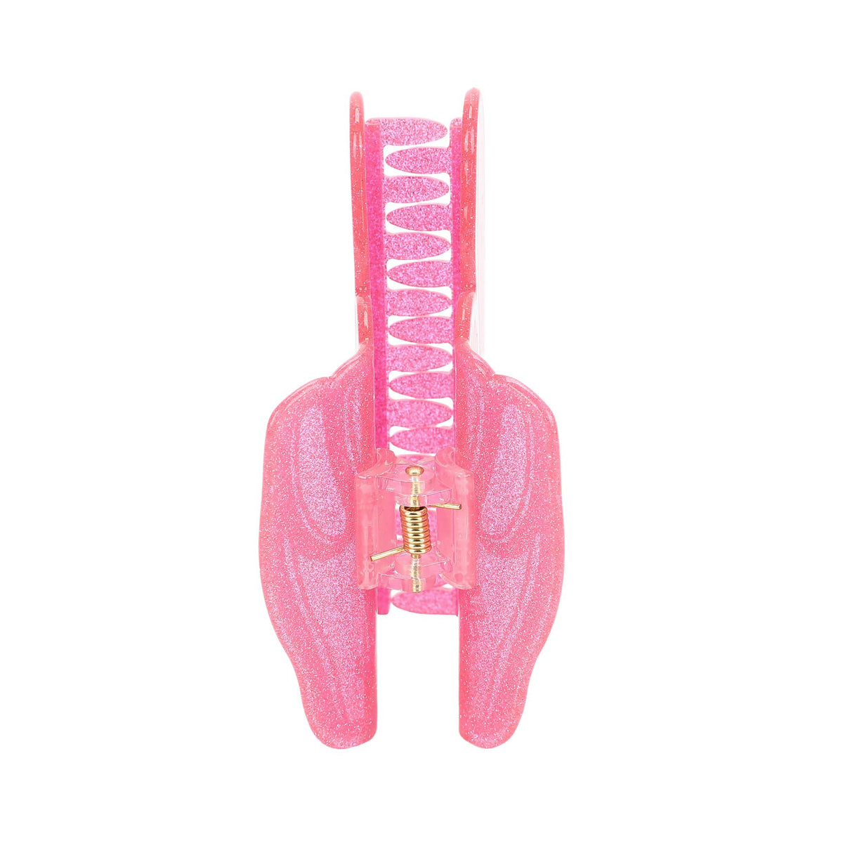 Pink Foam Finger Glitter Hair Claw Clip – view 9 – York Laine