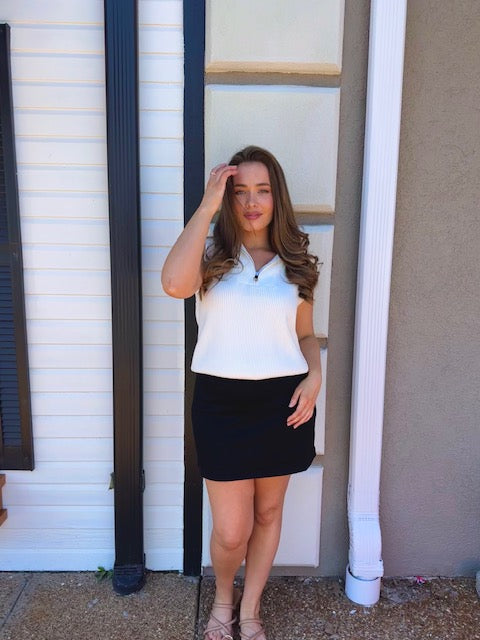 Black Modal Skort