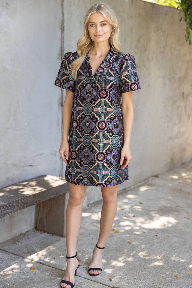 Mandala Jaquard Dress L