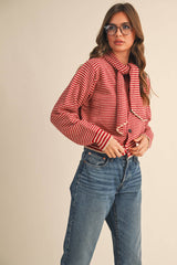 CARDIGAN: Red Burgundy / L