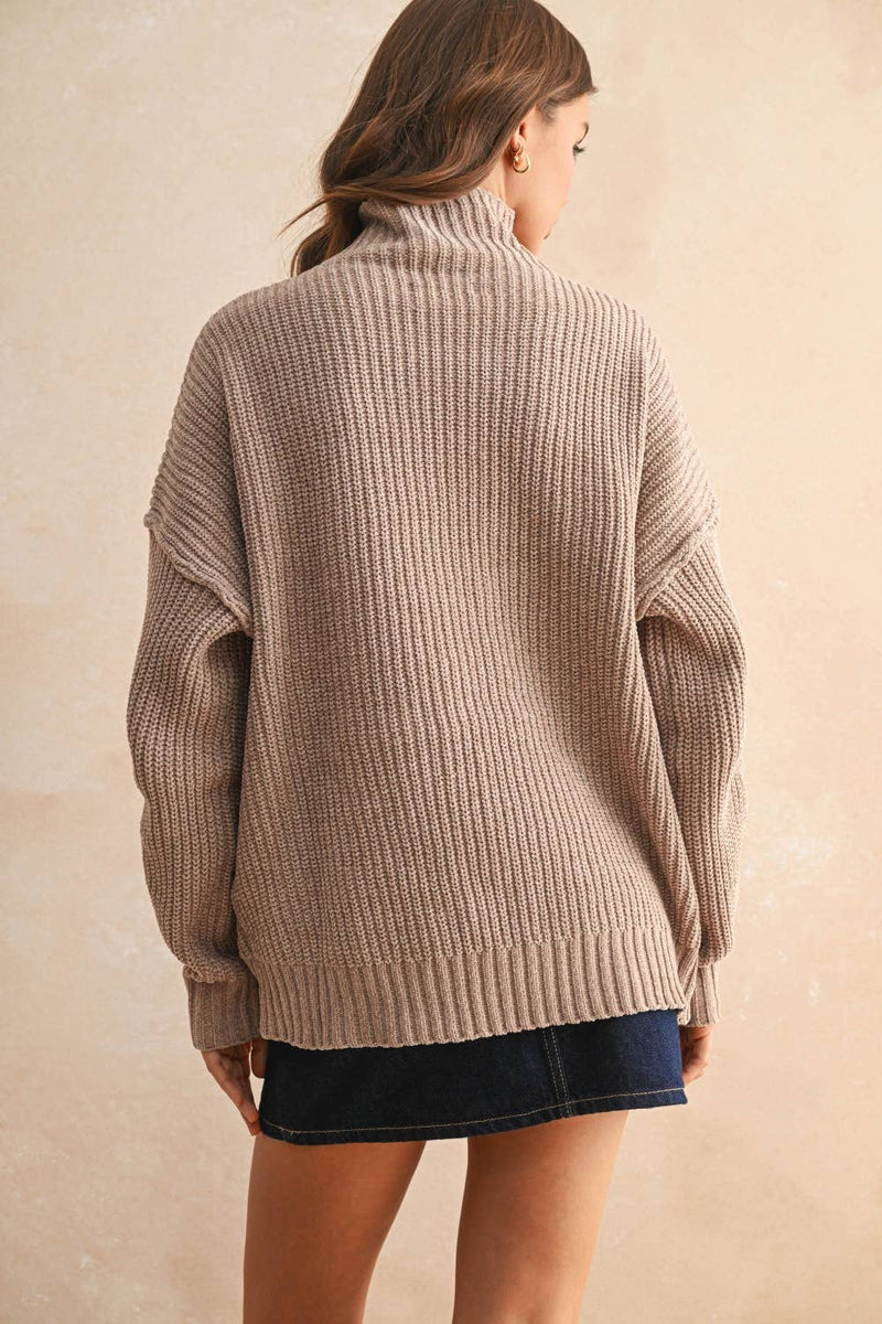 SWEATER TOP: CREAM / S