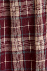 FLANNEL MINI DRESS XS