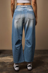 BARREL JEANS: LT DENIM / XS