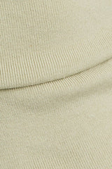 ASYMMETRICAL NECK SWEATER TOP: Black / XS