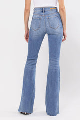 Super Flare Jean with Side Insert Medium Wash  [WV37999M-1]: 13