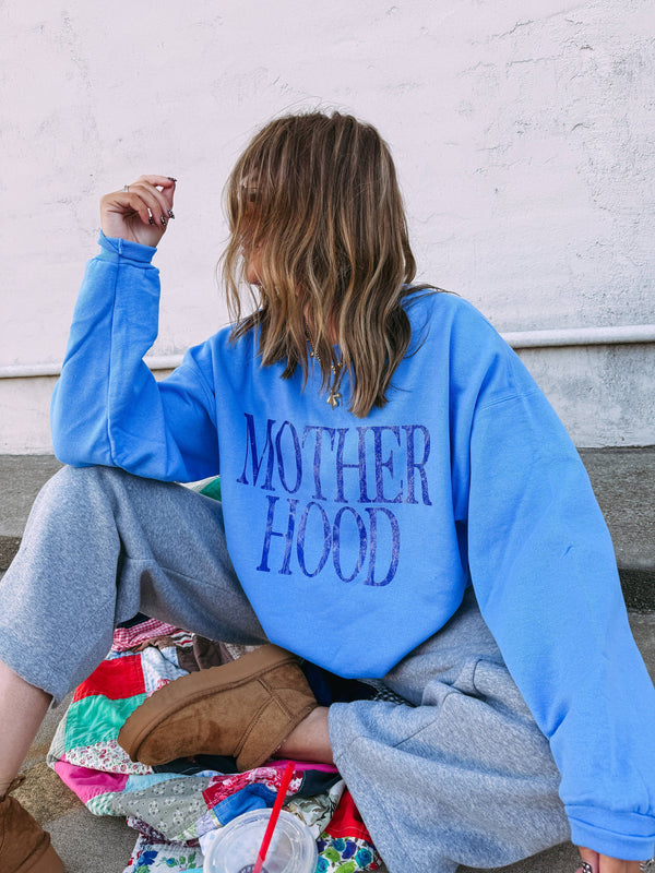 Motherhood sweatshirt - blue: S
