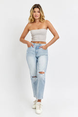High Rise Straight Back Pockets [WV18628S-LTD2]: 1