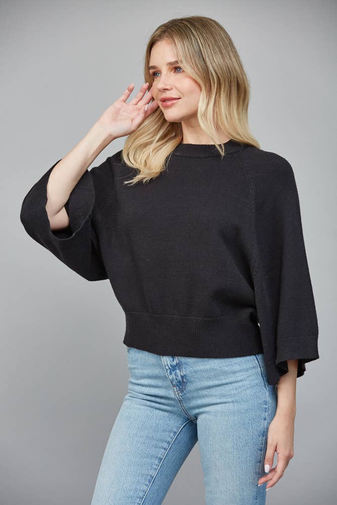 CREW NECK SWEATER MOCHA / S