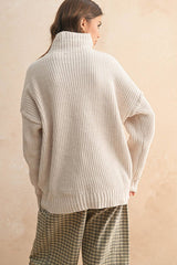 SWEATER TOP: CREAM / S