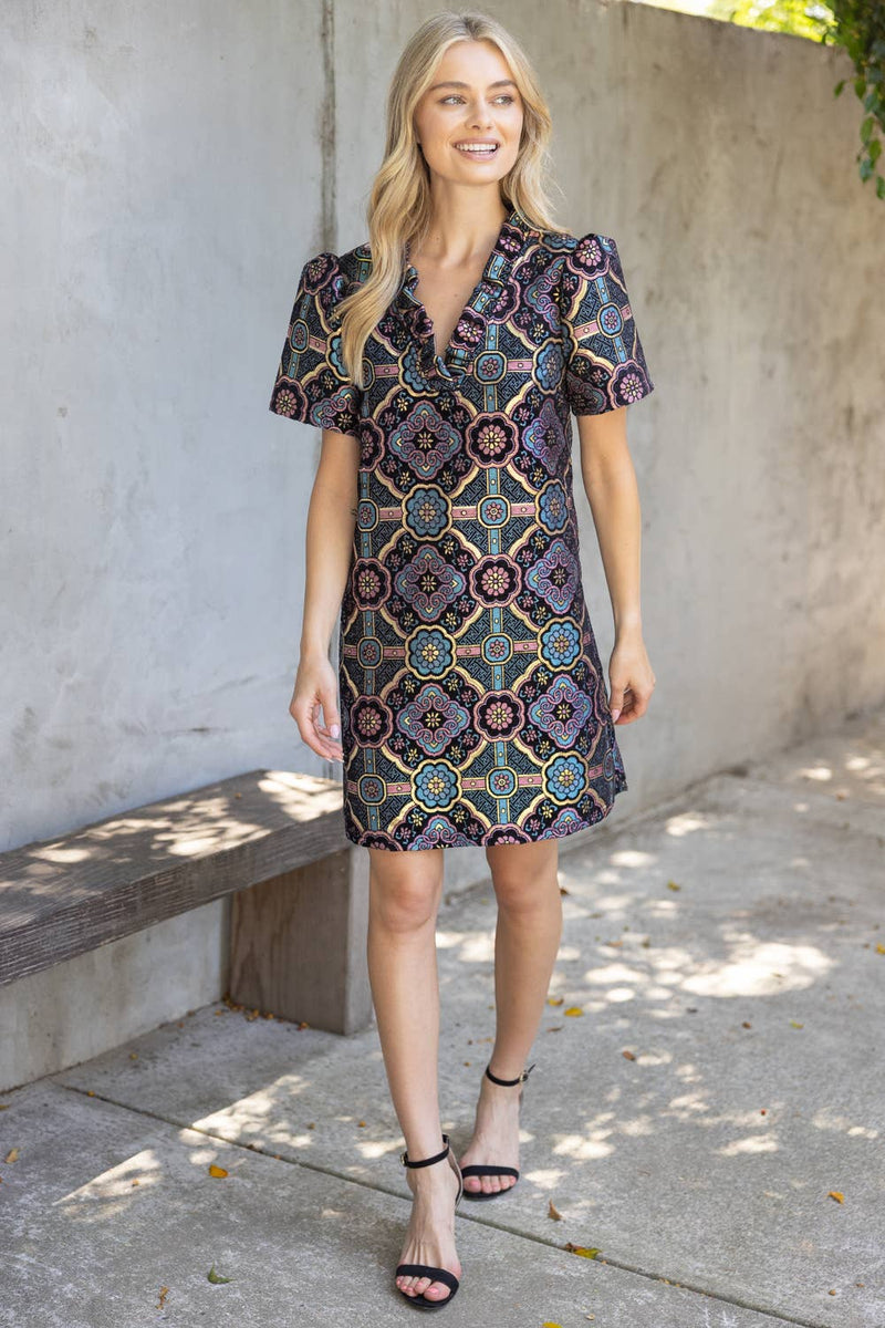 Mandala Jaquard Dress L