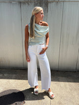 Off the Shoulder Satin Top