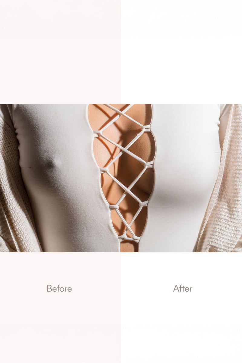 Grippies No-Show | NON-ADHESIVE Reusable Nipple Covers: No 5 Soft Tan / 3in.