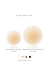 Grippies No-Show | NON-ADHESIVE Reusable Nipple Covers: No 5 Soft Tan / 3in.