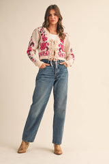 TIE-FRONT CARDIGAN: S