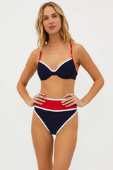 BEACH RIOT: KORI TOP - AMERICANA COLORBLOCK