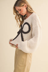 CHUNKY SWEATER TOP: MOCHA / L