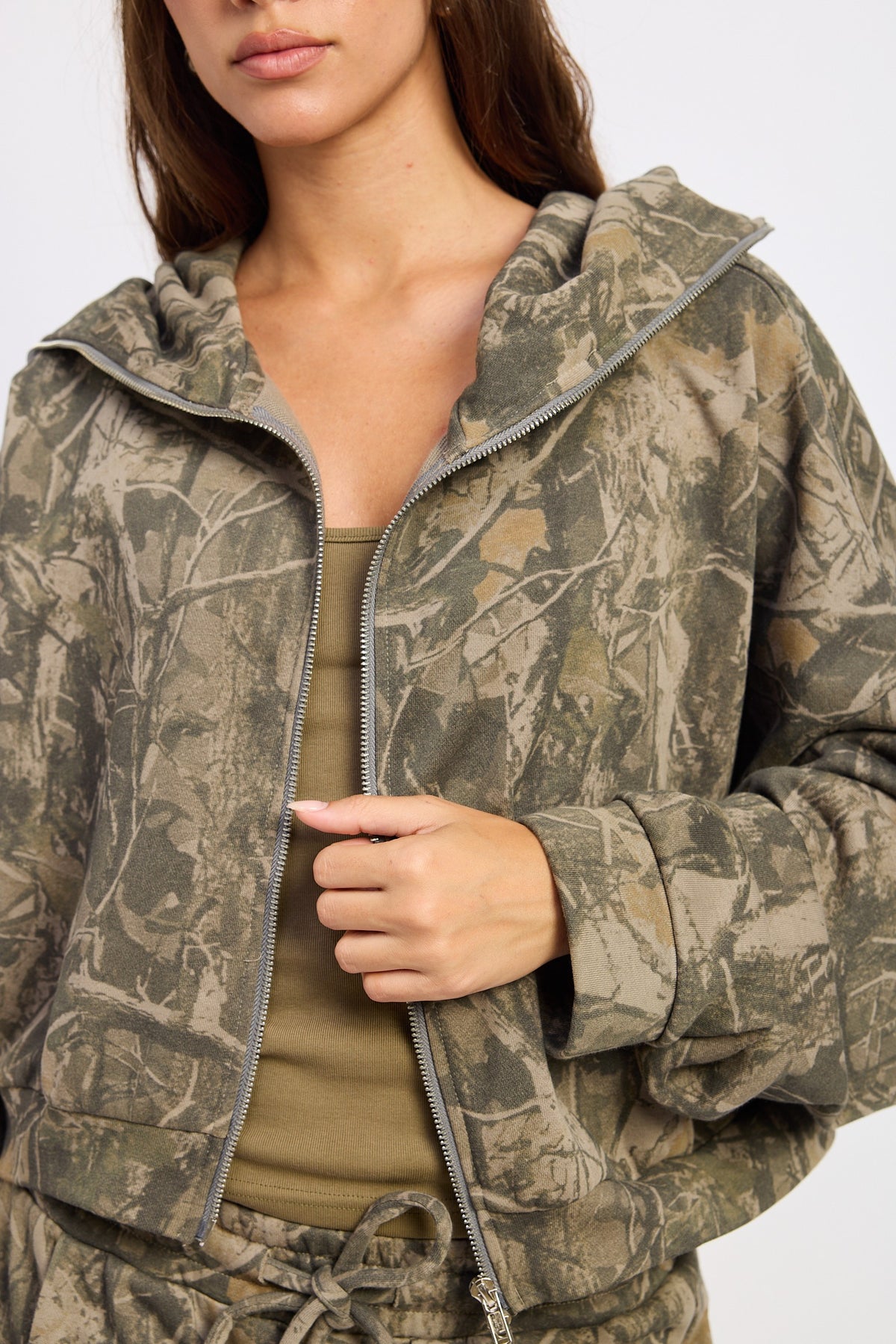 Zip Up Camo Jacket