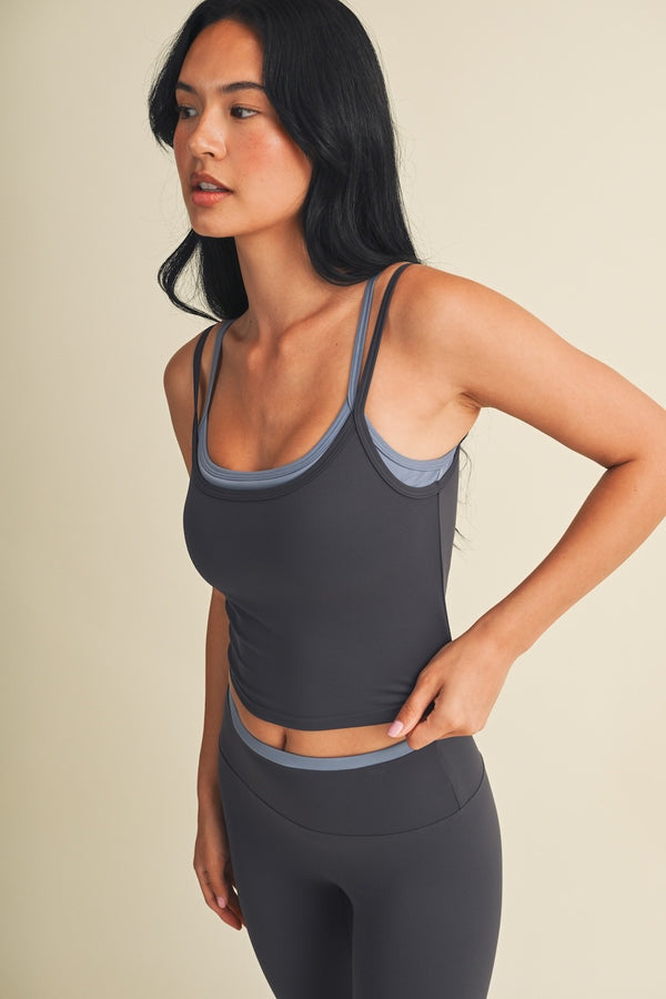 Double Layer Shelf Bra Tank