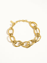 Tila 18K Gold Non-Tarnish Bold Chain Bracelet: Yellow Gold