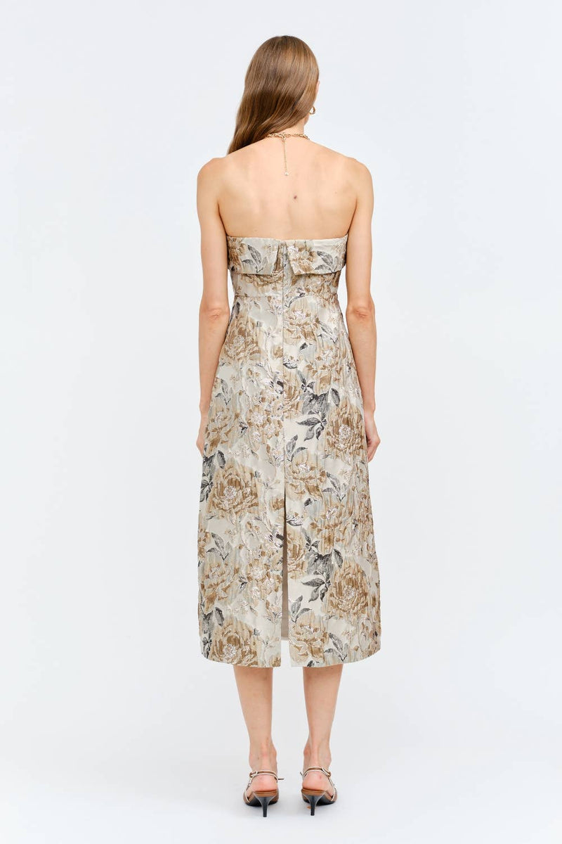 Isadora Dress: TAUPE / L