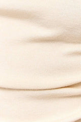 ASYMMETRICAL NECK SWEATER TOP: Black / L