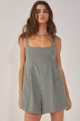 Plaid Relaxed Romper