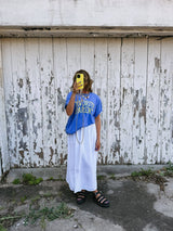 Favorite parent graphic tee - blue/ yellow: L
