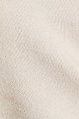ASYMMETRICAL SWEATER TOP: CREAM / L