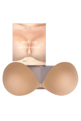 Push Up | Padded Adhesive Fabric Bra: No 3 Buff / A