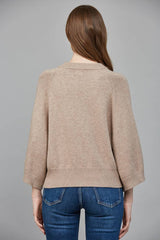 CREW NECK SWEATER CREAM / M