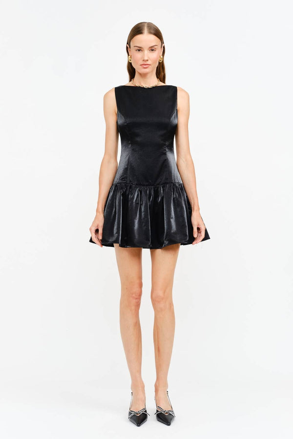 Luna Black Dress: BLACK / S