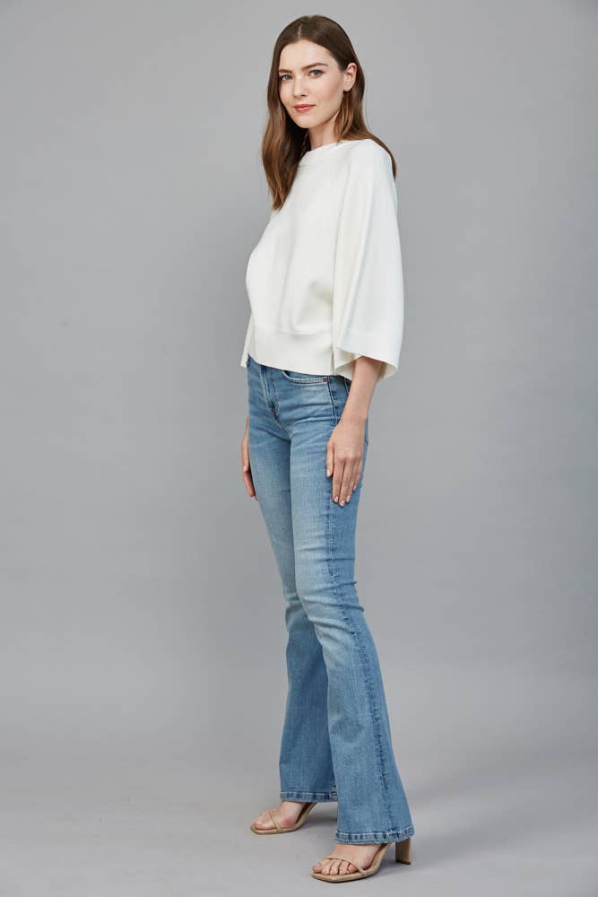 CREW NECK SWEATER CREAM / S