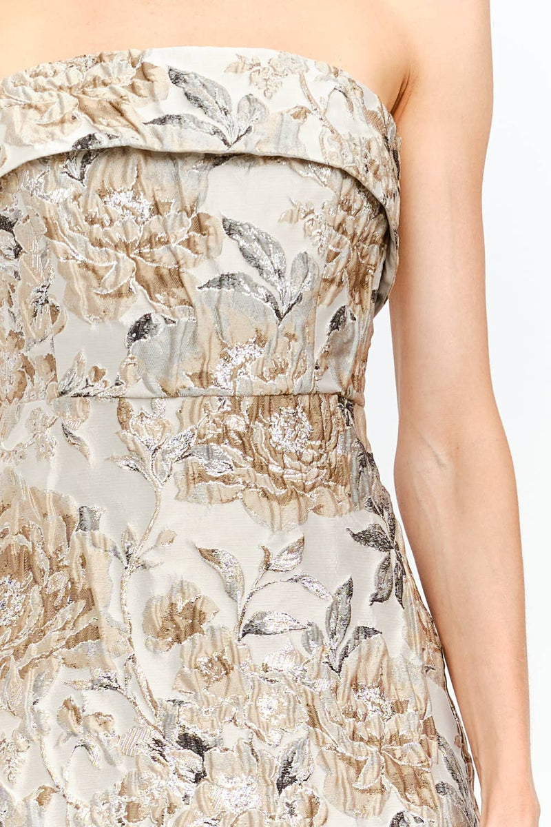 Isadora Dress: TAUPE / S