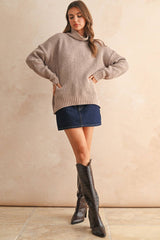SWEATER TOP: CREAM / M