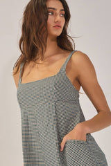 Plaid Relaxed Romper