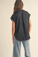 BUTTON DOWN SHIRTS: Black / L