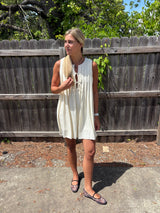 Ribbon Tie Sleeveless Dress