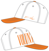Tennessee Saturday Stretch Canvas Trucker Hat: ORANGEIVORY / O