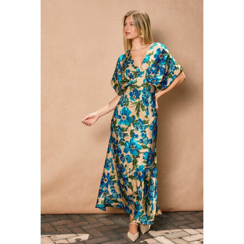 Ethereal Gardens Blouson Maxi Dress