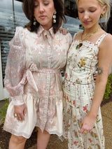 Piece Printed Mini Dress