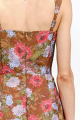 Romony Dress: BROWN / M