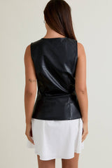 CONTRAST SKIRT MINI DRESS L