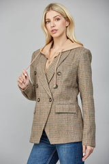 HOODED BLAZER/ L