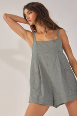 Plaid Relaxed Romper