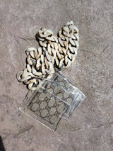 Tortoise G-Thang Clear Wristlet, Stadium Approved Upcycled