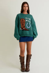 COWGIRL WILD GRAPHIC SWEATER/ XS
