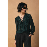 Erosion and Light Frilly Chiffon Blouse