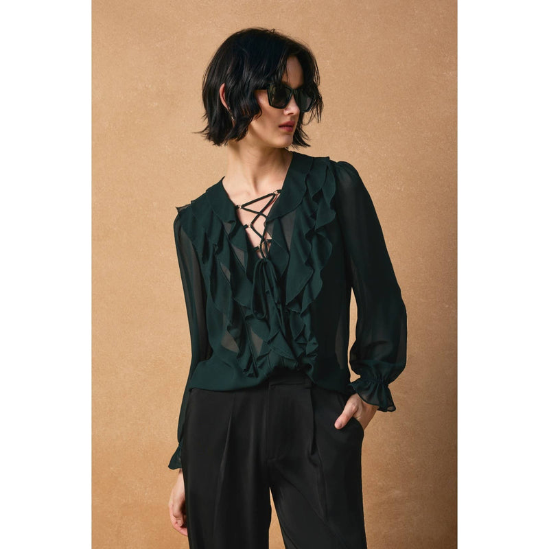 Erosion and Light Frilly Chiffon Blouse